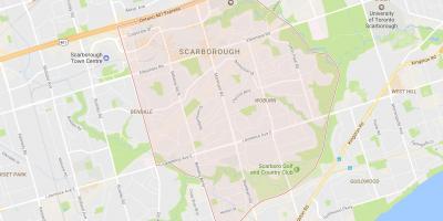 Mapa de Woburn barri de Toronto
