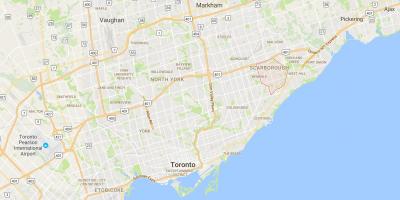 Mapa de Woburn districte de Toronto