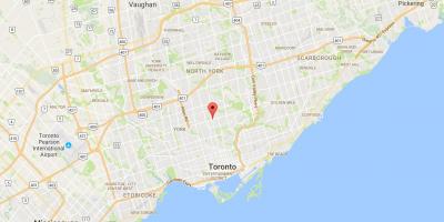 Mapa de Yonge i Eglinton districte de Toronto