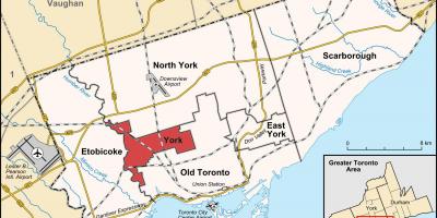 Mapa de York de Toronto