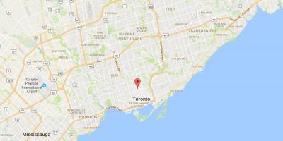 Mapa de Yorkville districte de Toronto