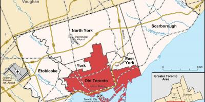 Mapa de l'àrea de Toronto